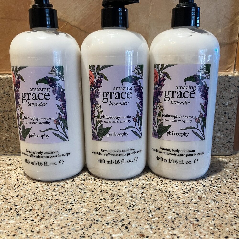 Philosophy Amazing Grace Lavender Set of 3 Body Lotions!! Brand New!!